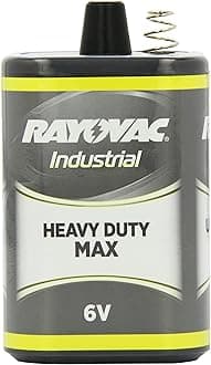 Rayovac 6-Volt Industrial Heavy-Duty Maximum Lantern Battery with Spring Terminals, 6V-HDM