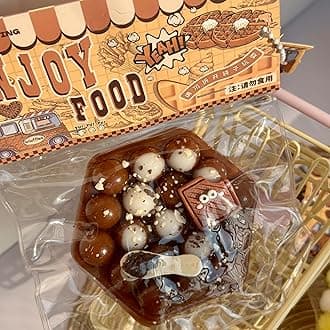 Taba Squishy Toys,Valentines Cat Paw Cute Kawaii Squeeze Toys ,Sticky Squishy Fidget Toys Silicone Squeeze Toy for Stress Relief,Cute Soft Toys,Best Valentines Gift for Anniversary (Brown Egg Waffles)