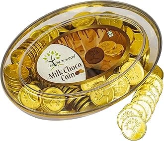 Gold Coin Milk Chocolates, 350gms Oval Gift Pack, 150 pcs, Coin Chocolate Gifts for Holi, Rakhi, Diwali, Anniversary, Birthday, Christmas, Valentines