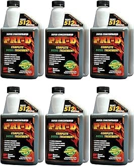 SAFECASTLE PRI-D Fuel Diesel Treatment for Lubricity & Stability Improved Performance, Maintenance, and Emissions Reductions, Maximum Lubricity Protection, Super Concentrated & Safe (32 Oz (06 Pack))