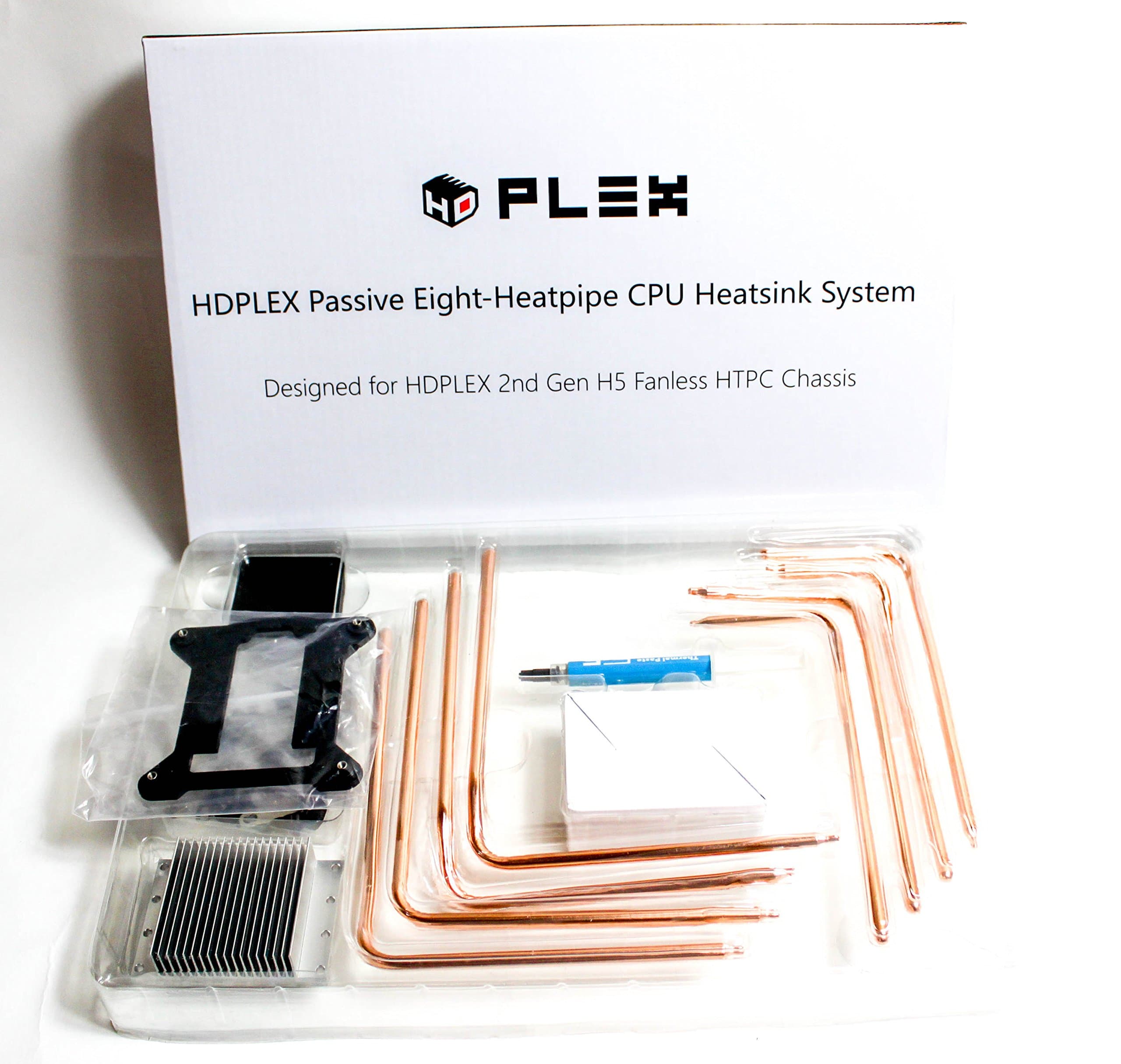 HDPLEX Passive Eight Heatpipe CPU Heatsink System