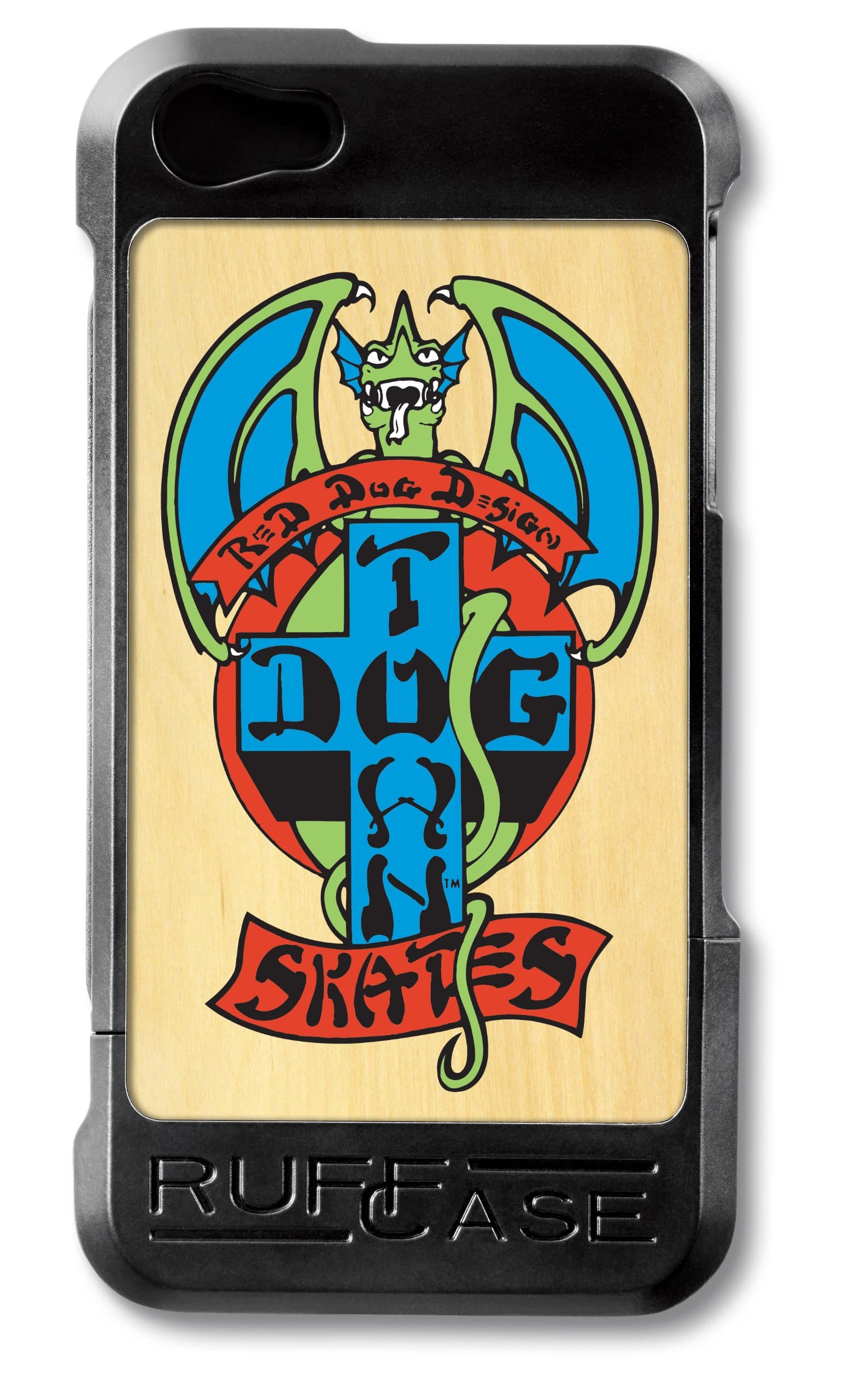 RuffCase CC-IP5-BLK-DT-R RuffCase Combi Case for iPhone 5 - Dogtown Red Dog - Carrying Case - Retail Packaging - DT Red Dog