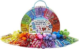 Kid Made Modern Kids Art Supplies Over The Rainbow Craft Kit - Colorful Crafting Creativity, Ages 6 and Up