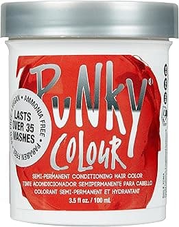 Punky Fire Semi Permanent Conditioning Hair Color, Non-Damaging Hair Dye, Vegan, PPD and Paraben Free, Transforms to Vibrant Hair Color, Easy To Use and Apply Hair Tint, lasts up to 35 washes, 3.5oz
