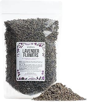 Lavender Buds Food Grade | Bulk Dried Lavender Flowers for Soap Making and Cooking - Edible Lavender for Tea and Drinks- Make Lavender Sachets, Bath Salts