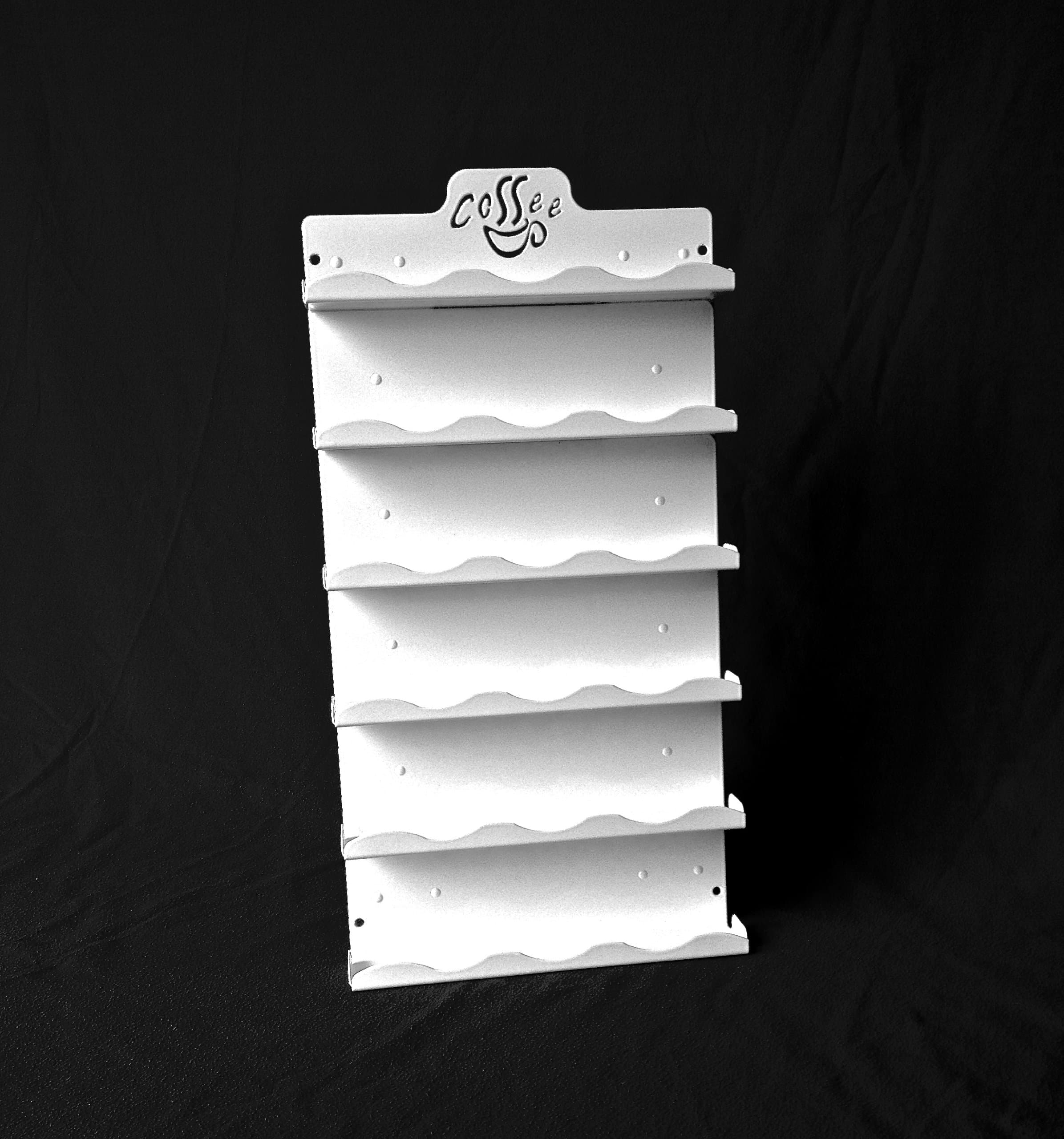 Universal Coffee Pod Storage / Disk / Capsule / Wall Rack (White)