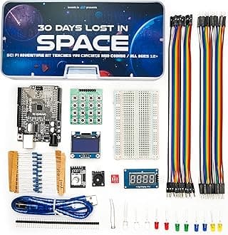 Adventure Kit: 30 Days Lost in Space | Premium STEM Coding Course for Adults & Teens | Robotics & Engineering Projects with Expert Teachers | Arduino IDE Compatible Kit