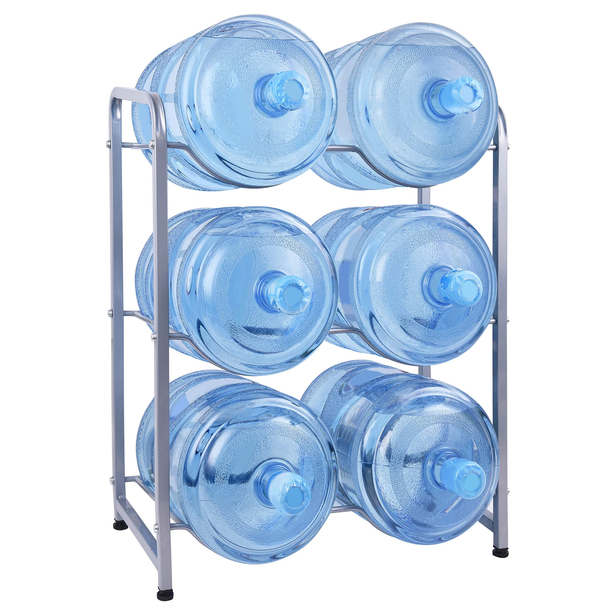 Silver rack for 6 bottles