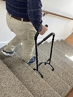 Stair Assist Cane – Less Effort Going Up, Less Impact Coming Down, Lightweight
