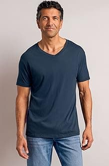 Mens V Neck T Shirts – Cotton V Neck Shirts for Men, V-Neck Mens T-Shirts and Undershirts for Men Pack/Singles