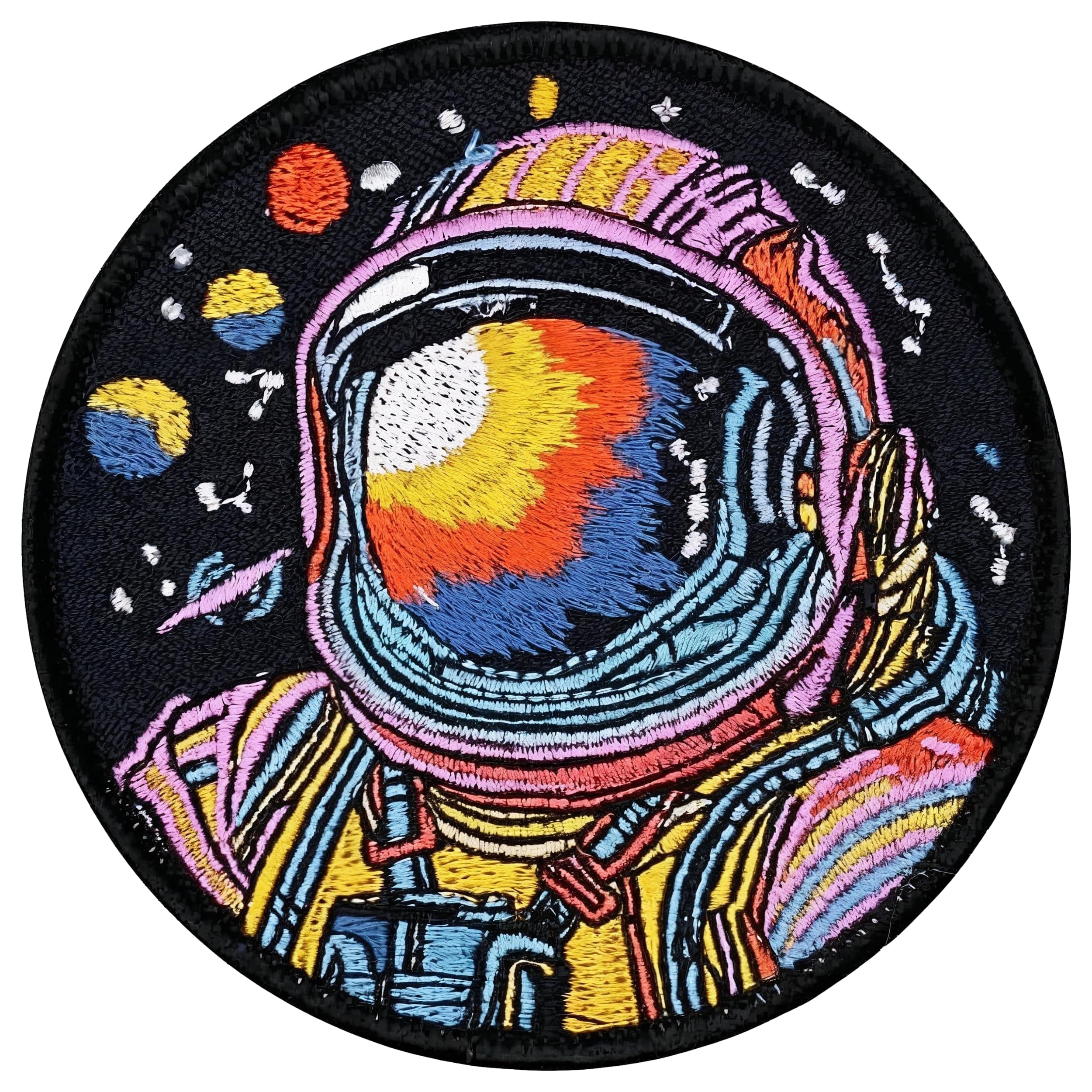 Generic3.5" Spaceman Patch, Astronaut Patch - Sci Fi Jacket Patches - Jacket Patches Men - Astronaut Patches Iron On/Sew On - Space Patch - Kids Applique, Kids Iron On Patches Children Patches for Backpacks