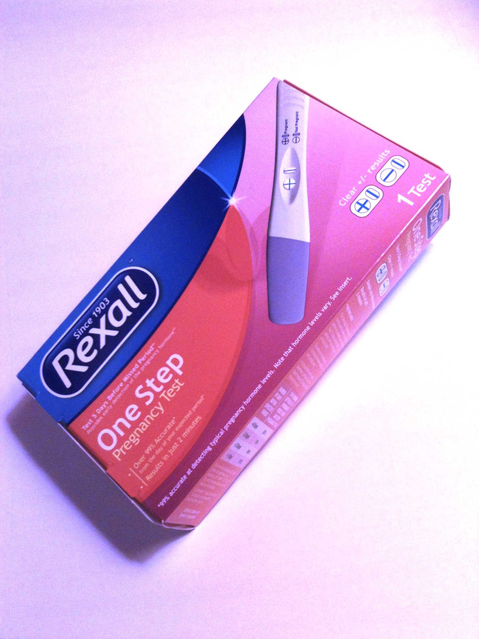 Rexall One Step Pregnancy Test - One Test