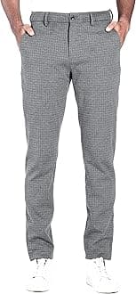 Luxurious, Stretchy Casual Pants for Men, Stylish, Fashionable Slim-Fit Men's Pants for Office or Party, With Expandable Waist and 4-Way Stretch