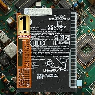 Original BN53 [5020mAh] Battery for Xiaomi Redmi Note 10 Pro/Poco M2 Pro with 1 Year Warranty* (Two Shades of Black, MZB9624IN)