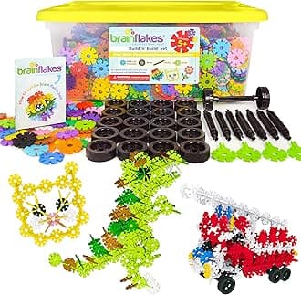 2500 Piece Build 'n' Build Kit - A Creative and Educational Alternative to Building Blocks - Wheel Pieces and Special Parts Included - A Great Stem Toy for Both Boys and Girls