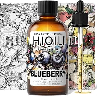 HIQILI Blueberry Fragrance Oil for Candle & Soap Making, Fruity Scents for Reed Diffuser Oil Refill, Add to Lotion, Body Wash - 1 Fl Oz
