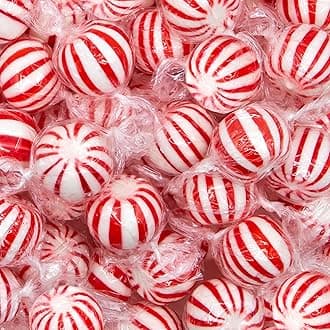 Old-Fashioned Jumbo Mint Balls Hard Candy, Classic Peppermint Flavor, 2 Pound Bag