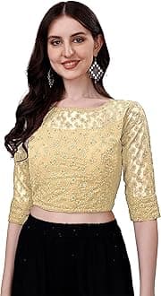 Womens Readymade Fancy Sifli Work Half Sleeve Saree Blouse.