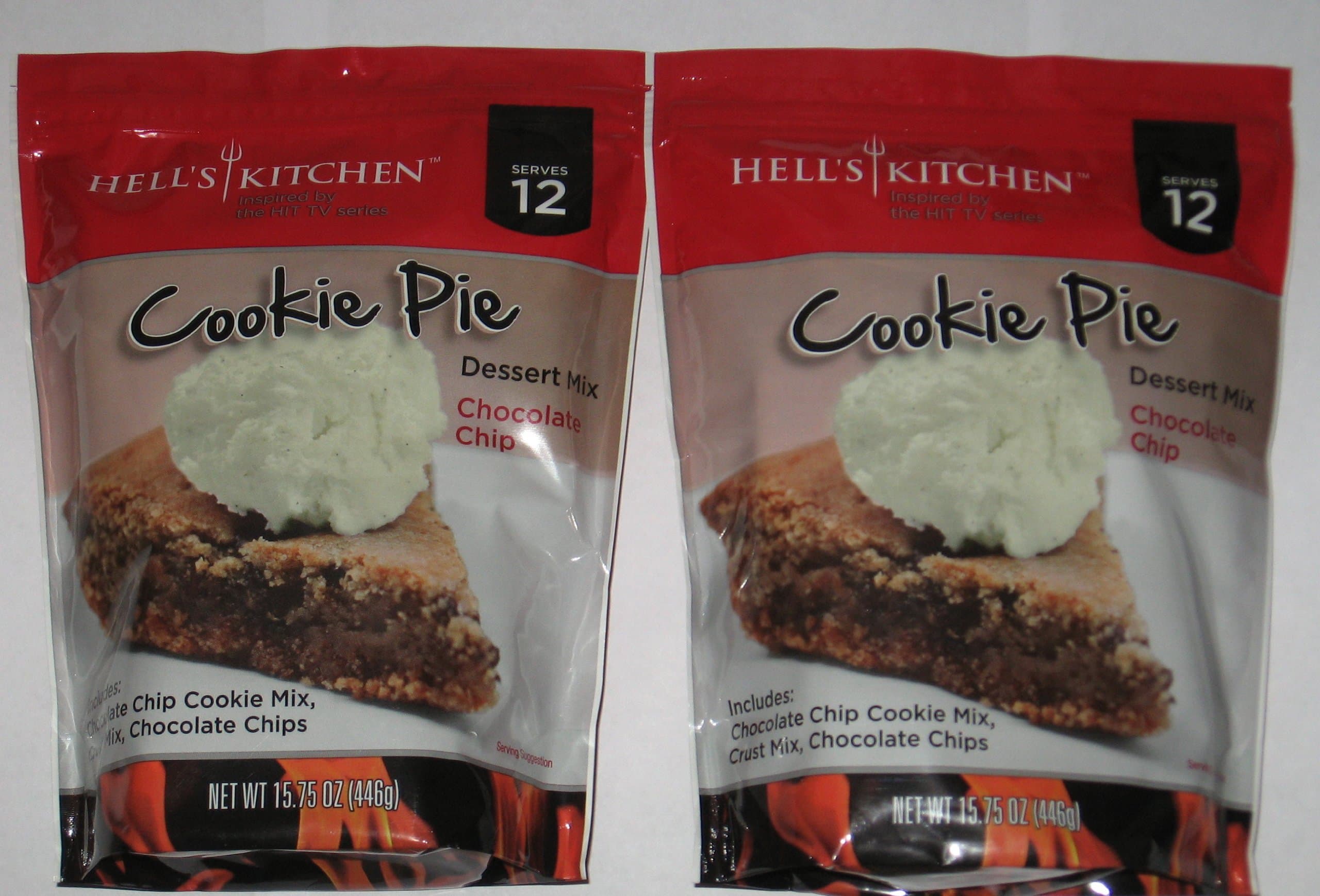 Hell's Kitchen Cookie Pie Chocolate Chip Dessert Mix 2 Pack