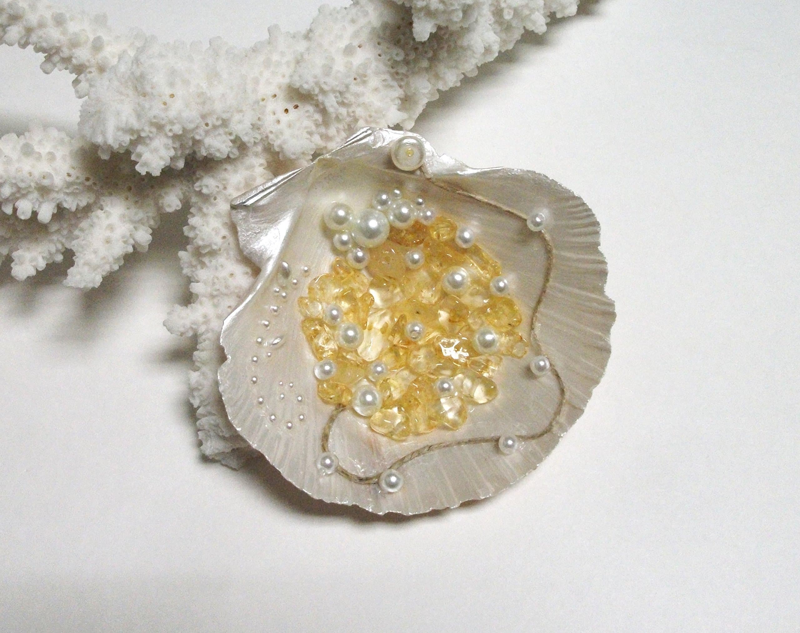 Shell Ring Dish, Wedding Ring Holder