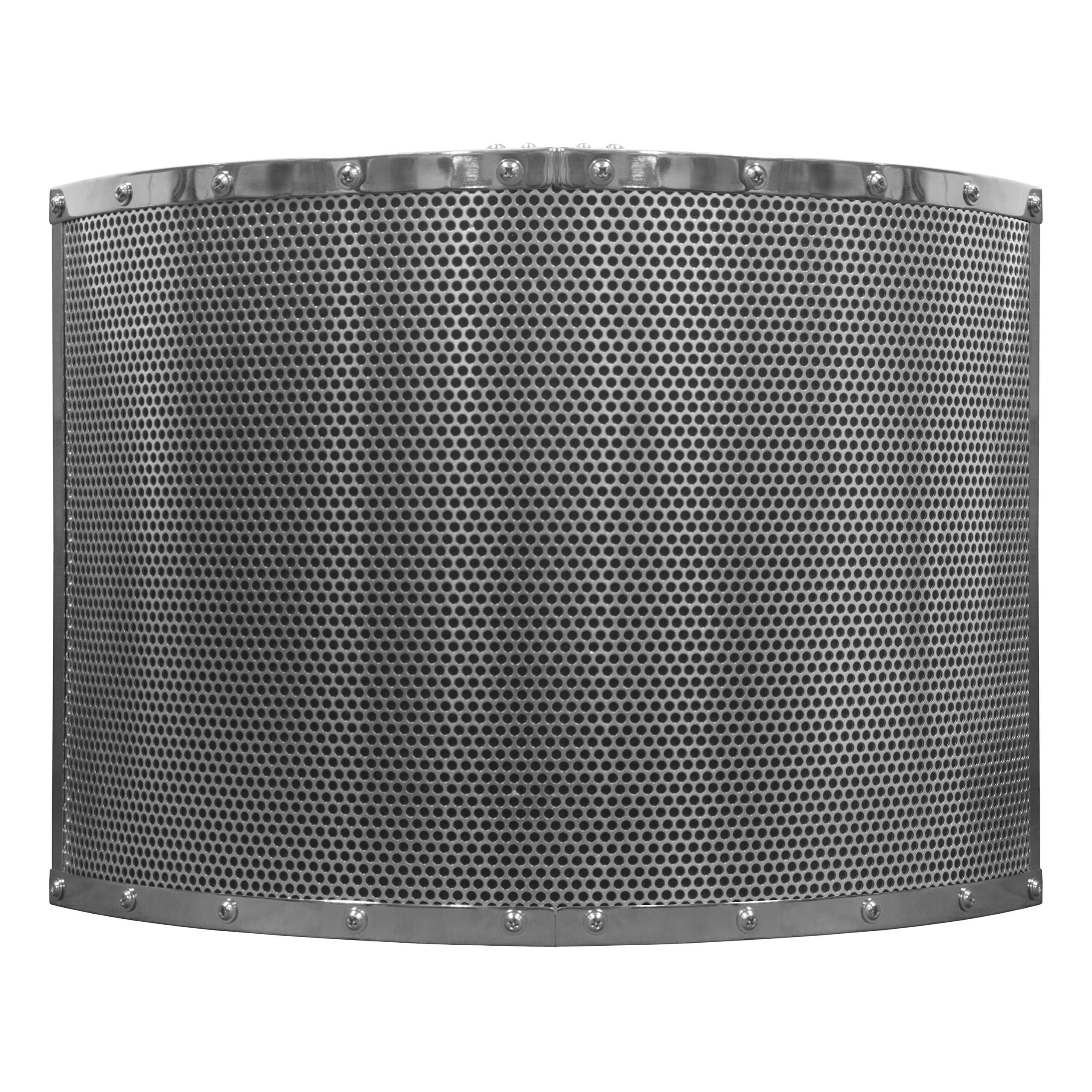 SKP Pro Audio RF-30 Studio Microphone Reflection Filter Isolation Shield Absorber Filter Vocal Isolation Booth with Lightweight Aluminum Panel, Thick Soundproofing Foams for Mic Stand