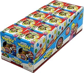 Super Mario Wonder Ball Milk Chocolate with surprise collectible coin, 10 Pack for Kids Teens Adults Boys Girls Men Women of all ages, Birthday Party Favor & Gift, by Frankford Candy