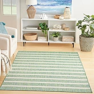 Nourison Home Positano Blue Green Ivory 5' x 7' Area Rug - Easy Clean, Non Shedding, Bed Room, Living Room, Dining Room, Kitchen (5' x 7')
