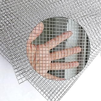 Upgraded 2PACK SS Wire Mesh, 4 Mesh Completely Welded, 12 X 24 in(310mm X 620mm), Stainless Mesh Screen 304, Easy to Cut and Make Straight, Wire Mesh Screen Never Rust by Valchoose