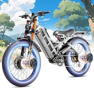 eAhora Romeo Pro 2 ebike-[2026 Latest] 46 MPH 4000W Dual Motor Ebike,52v 70Ah 200 Miles Long Range Electric Bike for Adults，26" Fat Tire Full Suspension Mountain Bike,Off-Road Fastest Electric Bike