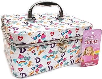 918494.002 Deluxe Train Set-Make Up Toy in Zip-Up Carry Case for Girls- White