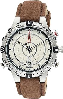 Timex Mens Quartz Watch, Analog Display And Leather Strap - T2N721