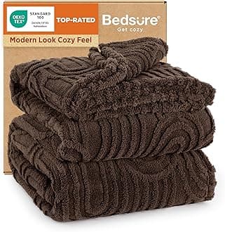 Bedsure GentleSoft Fleece King Size Blanket for Bed - Super Soft & Cozy, Fluffy Blankets for Women & Girls, Ideal for Sofa & Couch, Dark Brown, 108x90 Inches