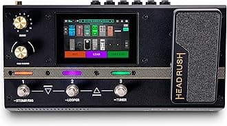 Flex Prime Multi-Effects Pedal for Guitar and Bass and Amplis Modeling Processor with Touch Screen, Looper, WiFi, Bluetooth and USB