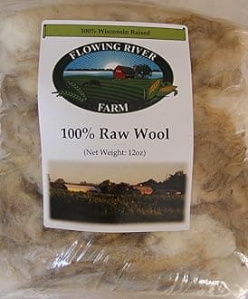 Raw Sheep Wool - 12oz