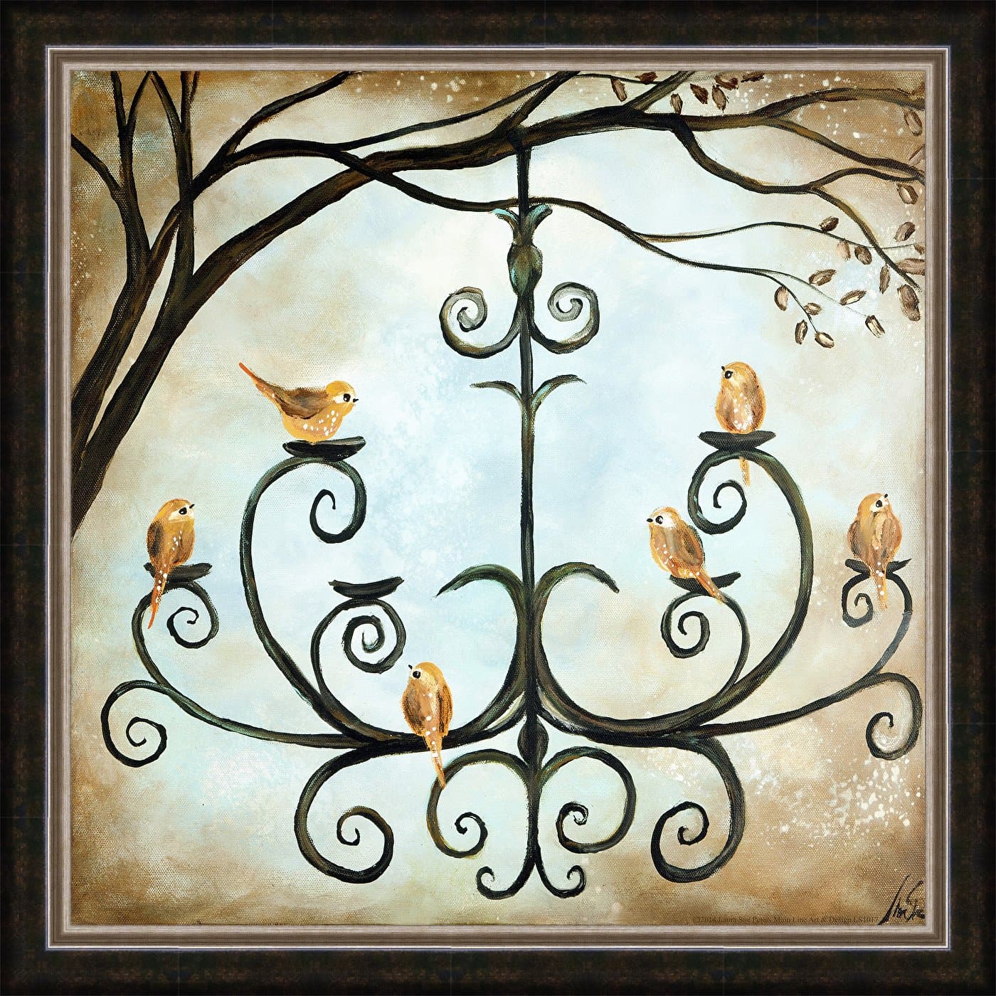Watermark Collection Flickers Framed Print