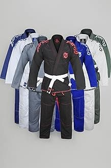Brazilian Jiu Jitsu Gi BJJ Gi for Men & Women Grappling gi Uniform Kimonos Light, Preshrunk, with White Belt