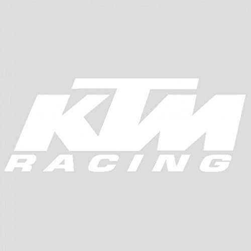 KTM Racing Sticker pre-spaced – White – 10 cm