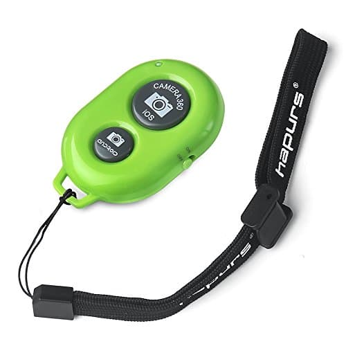 Hapurs Bluetooth Wireless Remote Control Camera Shutter Release Self Timer for iPhone 5S 5C 5 4S 4, iPad Air Mini, Samsung Galaxy S5 S4 S3 Note Tab, Google Nexus, HTC, Sony and other iOS Android Phones