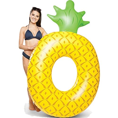Power girls Inflatable Pool Float PVC Pineapple Pool Float Swim Ring Airbed Beach Toys Inflatable