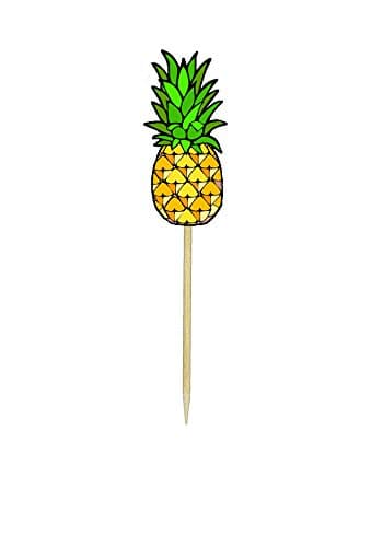 Pineapple Cupcake Toppers