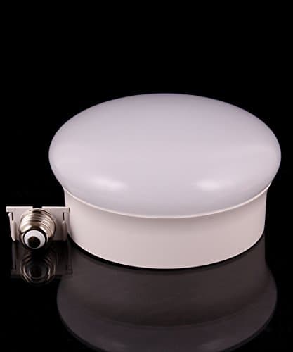 2 Pack LED Flush Mount Ceiling Light Fixtures with E26 Medium Base adaptor, ETL Rated for Damp or Dry Locations (7Inch 12W 800lm Warm White)