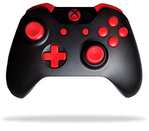 Xbox One Modded Rapid Fire Controller / Red LEDs / Custom Buttons / Drop Shot / Jump Shot / Quick Scope Compatible w/ All Games