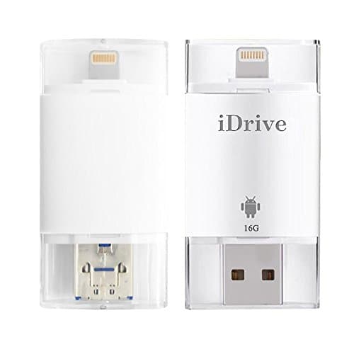 USB Flash Drive, USB Flash Drive HD Memory Stick for iPhone 5/5C/5S/6/6Plus/7 and Android for Adding Extra Storage to Save More Image & Video (16GB)