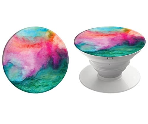 Multi-Function Holder Expanding Stand Grip Pop Socket Mount For Smartphones (Galaxy S7, S7 Edge, iPhone SE / 6 / 6+ /6S / 7 /7+) and tablet devices (Amazon Fire, iPad / IPad Mini)(watercolor)