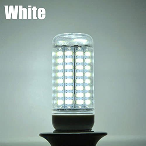 Odlight 2Pack 5W Bright E27 LED Corn Light 6500k White Light AC110-220V (E27, White)