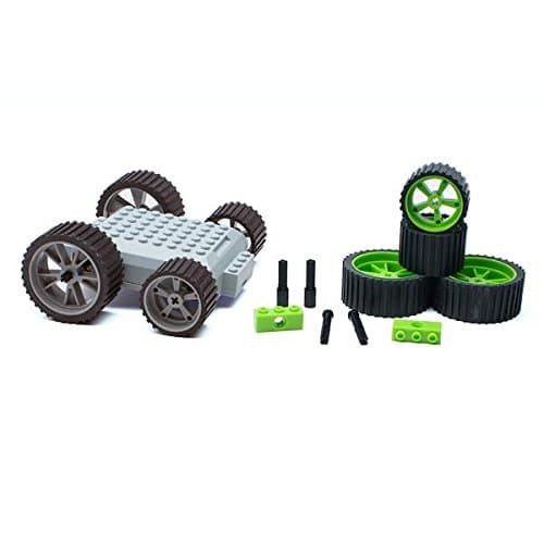 meeperBOT 2.0 Remote Control Robot - Combo Kit (Gray & Green Wheels), Free Controller App