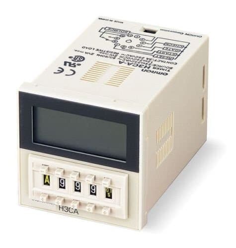 Timer H3CA-A H3CAA, Plug in DIN Multifunction, 0.1 s to 9990 h, Solid State, 24 to 240 Vac Time Switch