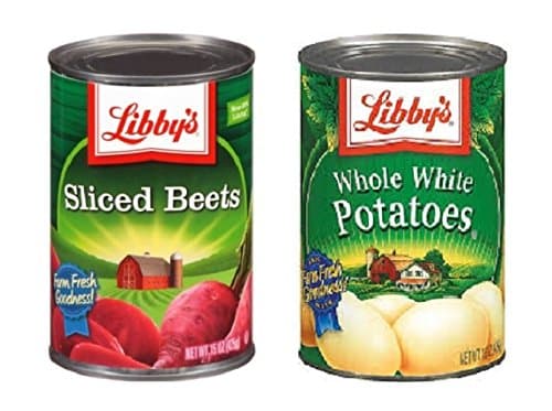 2 Pack ! Libby's Beets and Potatoes Diversion Can Safe