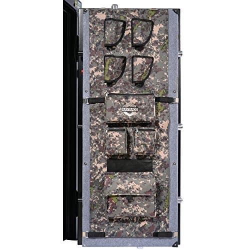 RAYMACE Large Gun Safe Door Panel Organizer Adjustable Storage Solution for Long Gun Cabinets Height 47 1/4 inch Camouflage