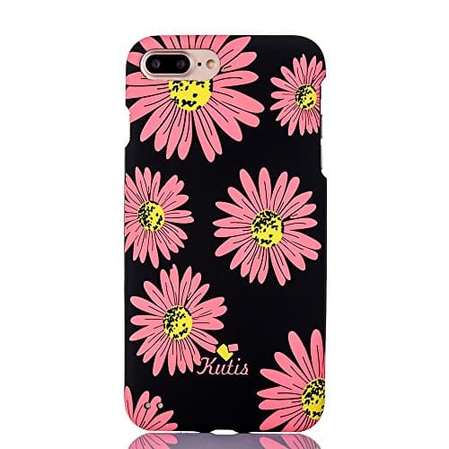 iPhone 8 Plus Case & iPhone 7 Plus Case, Asical Noctilucent Flower Two Layer Duty Shockproof Cute Girls Woman Slim Fit Hard Case Cover for Apple iPhone 7 Plus / iPhone 8 Plus - (5.5 inch) (Color - 2)